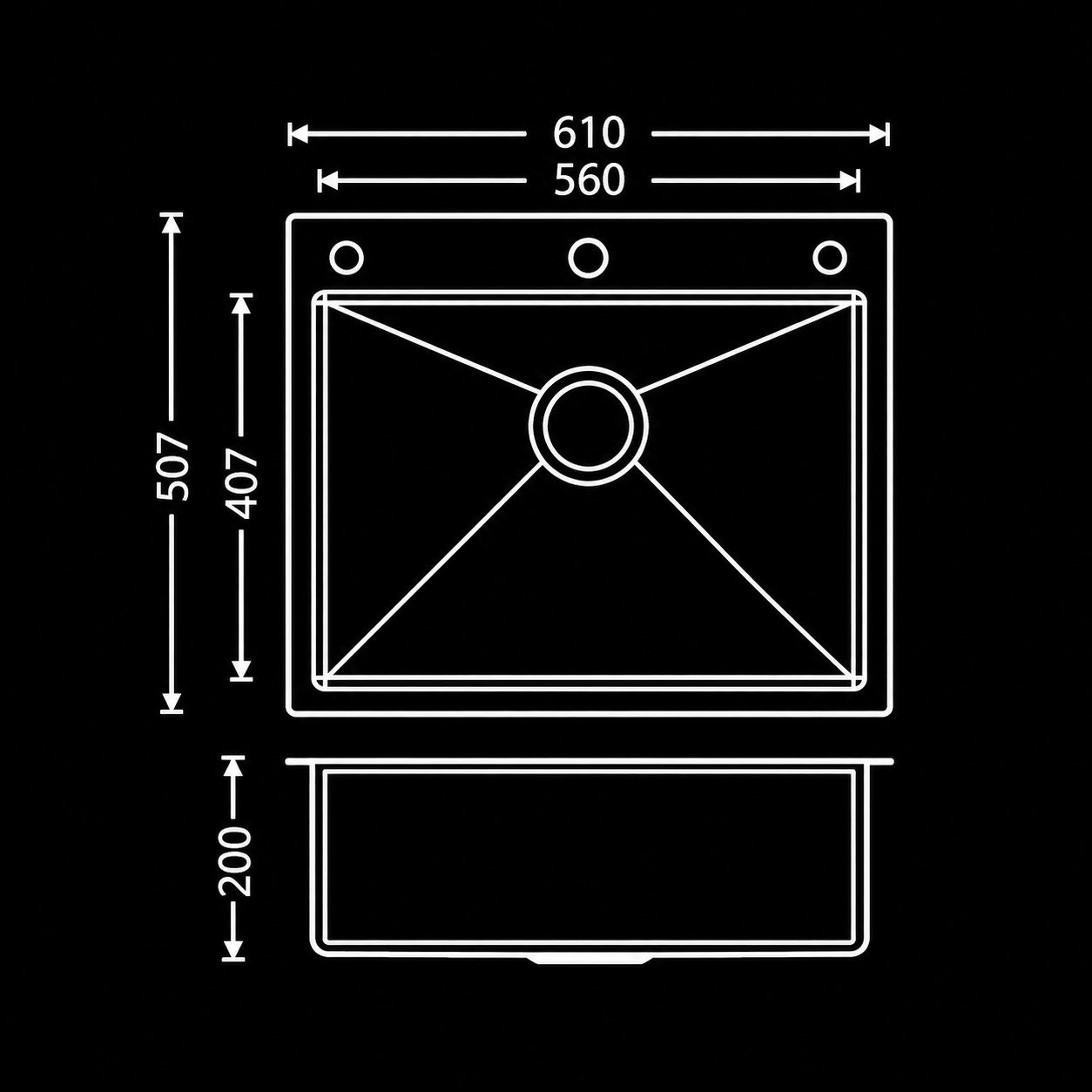 Carysil CY-610 WORKSTATION, smart sink (view 2)
